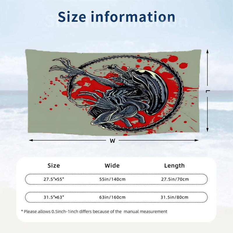 Alien Beach towels also serve as bath towels summer essential a musthave for the outdoors the beach and the pool