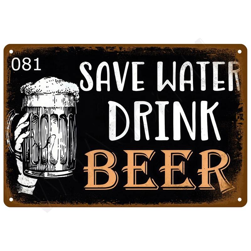 Retro Metal Signs Vintage Plates Posters Wall Art Bar Accessories Tin Sign Home Decor Item Mancave Luxury Room Decorations