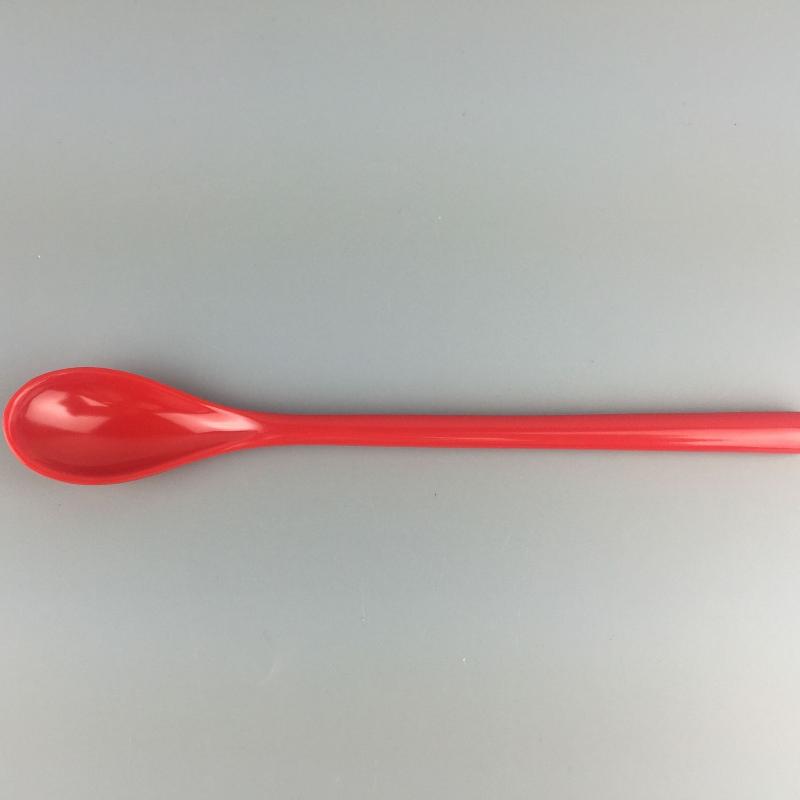 Bonbonfarbene Plastik Löffel mit langem Griff Dessertlöffel Esslöffel Teelöffel Geschirr Besteck Rühren Kaffee Küche Schöpflöffel Suppe