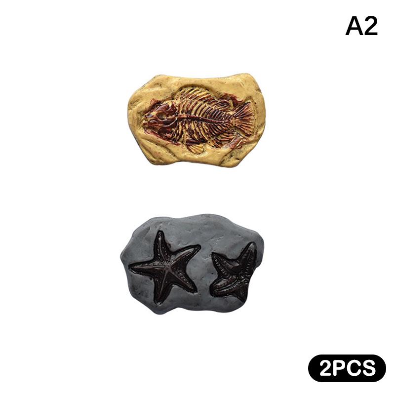 Mini Dinosaur Fossil Model Set Vintage Resin Statues With Fish Bird Designs Micro Landscape Dolls House Ornament Toy Diy Crafts