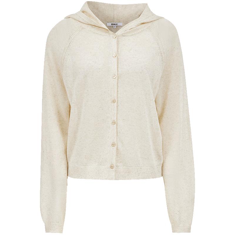 

ONLY Women s Thin Knit Long Sleeve Hooded Cardigan L