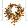 45cm Diameter Christmas Wreath Decorative Garland Keepsake Decorations Wreath For Indoor Outdoor Wall Window Porch Garage House
