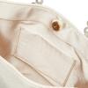 Cuco Women's Pearl Handle Handbag, A4 Size, Beige (300)