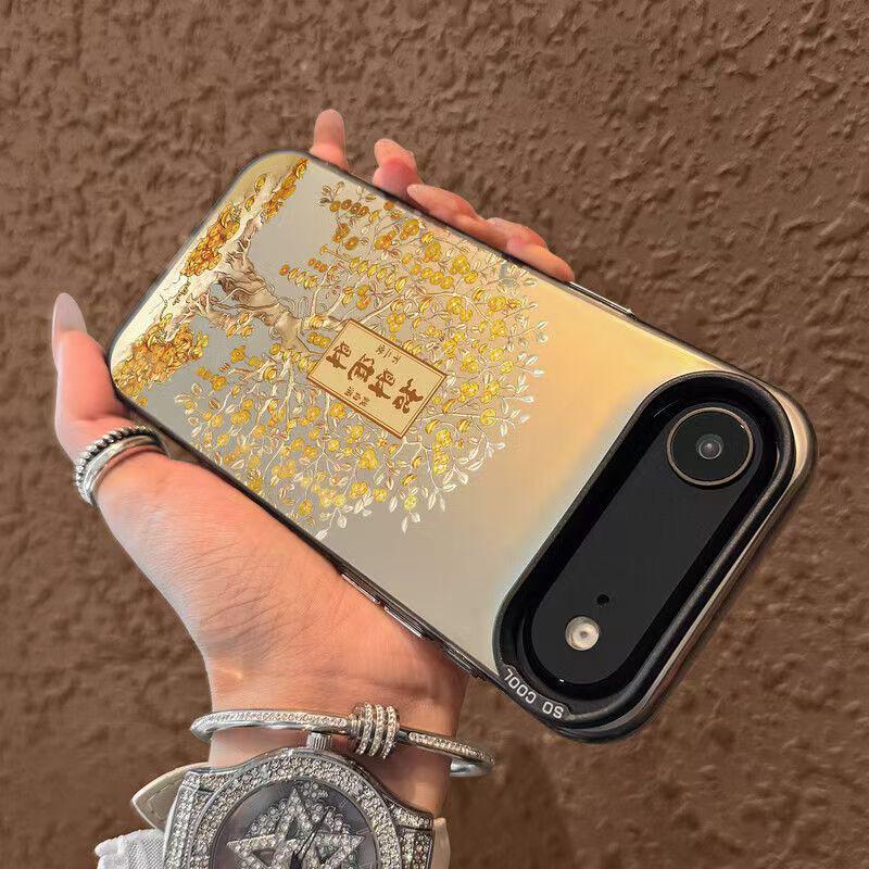 Silver High-End iPhone 17 Air/Pro/Pro Max Case for Wealth Attraction