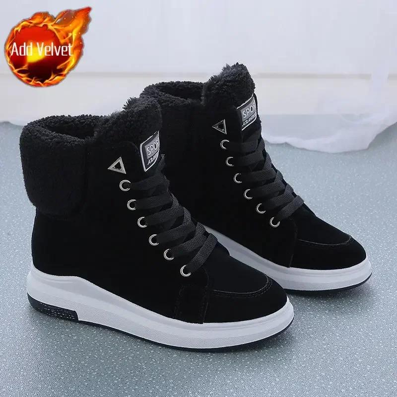 

Элегантные женские зимние сапоги на среднем каблуке, ботильоны, женская обувь с круглым носком, новинка зимы 2024 года, новинка, дизайнерская роскошь 40