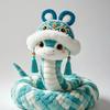 Of Year The Snake Mascot Blue Plush Toy Cartoon Stuffed Doll Decoration Gift