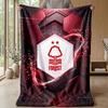 Coperta in Flanella con Stampa Calcio Nottingham Forest, Coperta Morbida Calda Leggera per Divano Letto Campeggio