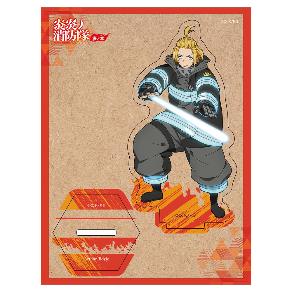 TV Anime "Fire Force Season 3" Arthur Boyle Wooden Character Stand