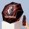 Bournemouth Football Manual Five Fold 8 Rib Umbrella Support Custom Text, Lightweight Travel Umbrella