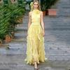 Sleeveless Plus Size Vintage Ruffle New In Dresses for Women Casual Maxi Long Summer Dress
