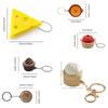 Simulation Finger Button Pendant Food Funny Calming Keychain  Children Adults