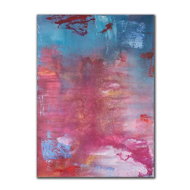 

Современная абстрактная картина на холсте, скандинавские роскошные розовые, синие постеры и принты, настенная картина для декора гостиной, без рамки 21*30cm No Frame