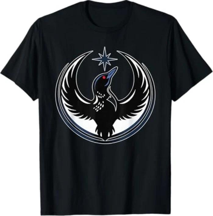 

Loon Star Emblem Crescent Wings Minnesota Vibe T-Shirt 3XL