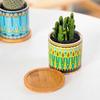 China Manufacturer Multi Color Cylinder Succulent Plant Pot Flower Pot Ceramic for Smart Home Decor