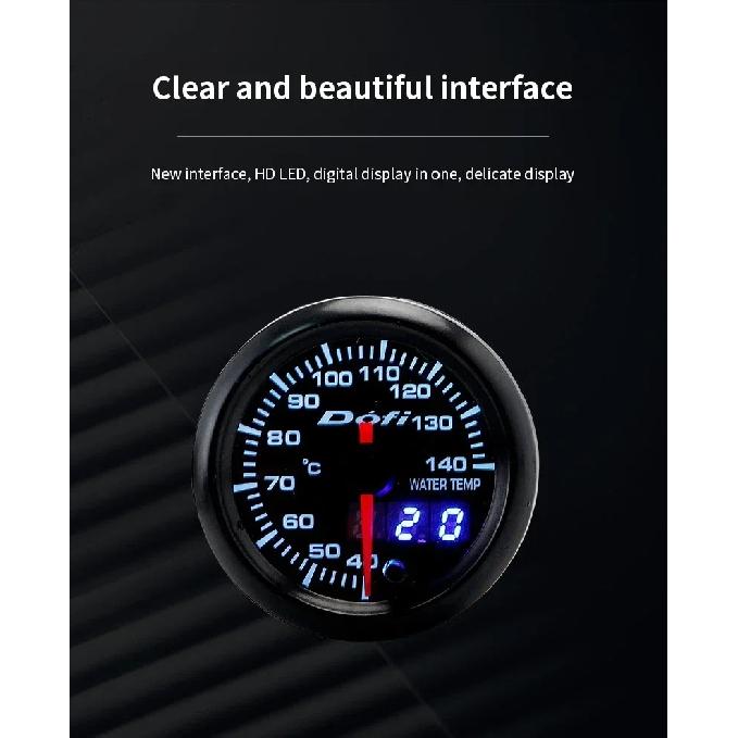 2" 52mm Boost Gauge Voltmeters Oil Pressure Turbo Boost Oil Temp Water Temp Tachometer Air Fuel Ratio EGT Car Gauge