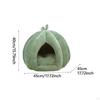 Cuib de pisici închis pentru animale de companie, design cu dovleac, pisici și câini de cort detașabil