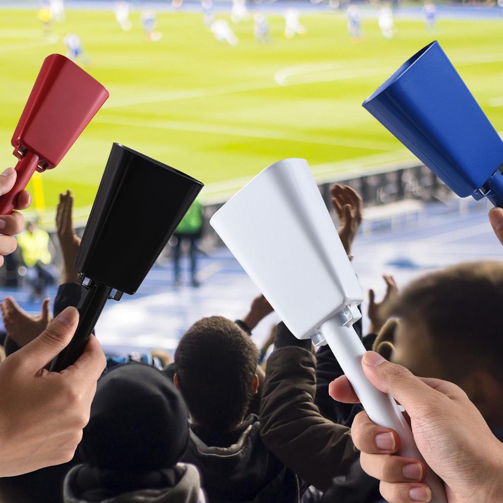 2 Pack Cowbell with Handle Noise Makers for Sporting Football Games Ranch Sports Events Party Concert 10 Inch Cow Bell