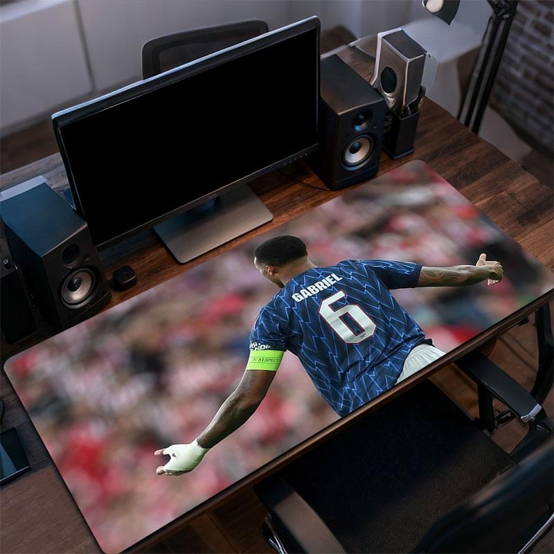 Gabriel Magalhaes Mouse Pad, Large Gaming Desk Mat, Non-slip XXL Mousepad for Laptop & Tablet, Mini PC Playmat with Stitched Edges