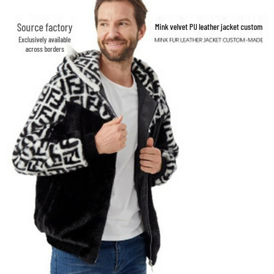 Men's Double-Layer PU Leather Motorcycle Pants with Knee Pads and Waist Support, Fleece-Lined for Warmth