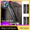 Car Stickers For Alfa Romeo Car Seatbelt Shoulder Protector Cover Carbon Fiber Safety Belt For Alfa Romeo 159 Giulietta 156 147