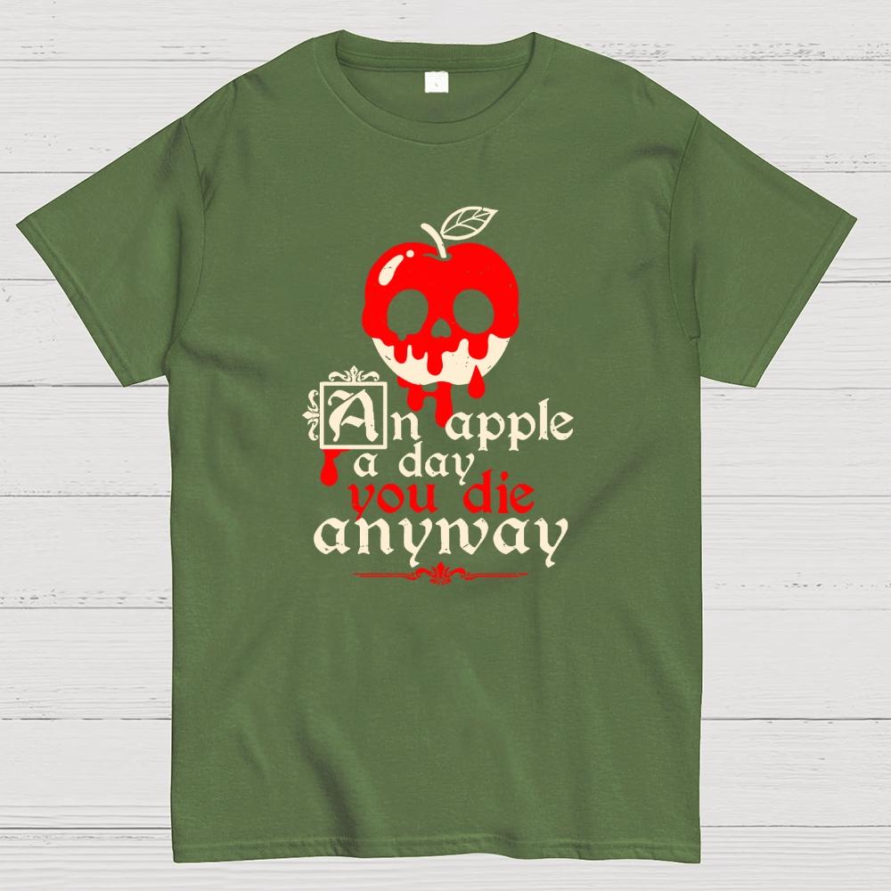 Poisoned Apple a Day Cotton Summer Casual Cool Loose T-Shirt