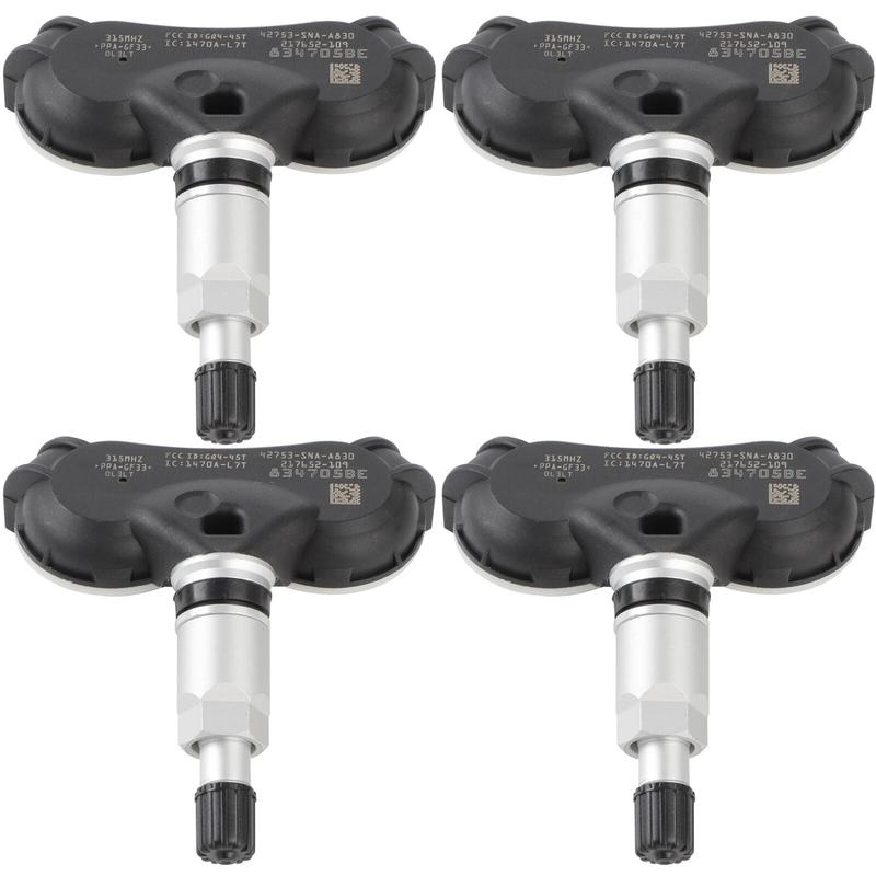 

4PCS 42753-SNA-A83 Tire Pressure Sensor TPMS 315MHz For Acura CSX Honda Odyssey ight Fit Element Civic CR-Z 42753-SNA-A830-M1