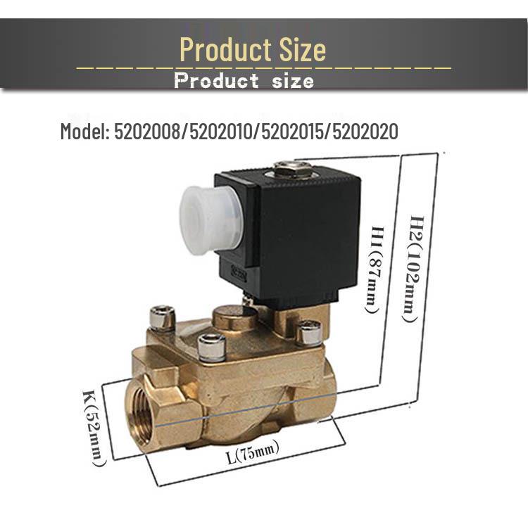 QJQD Quanjia Laser Cutting Machine High-Pressure Solenoid Valve 50bar for Blow Molding Machine