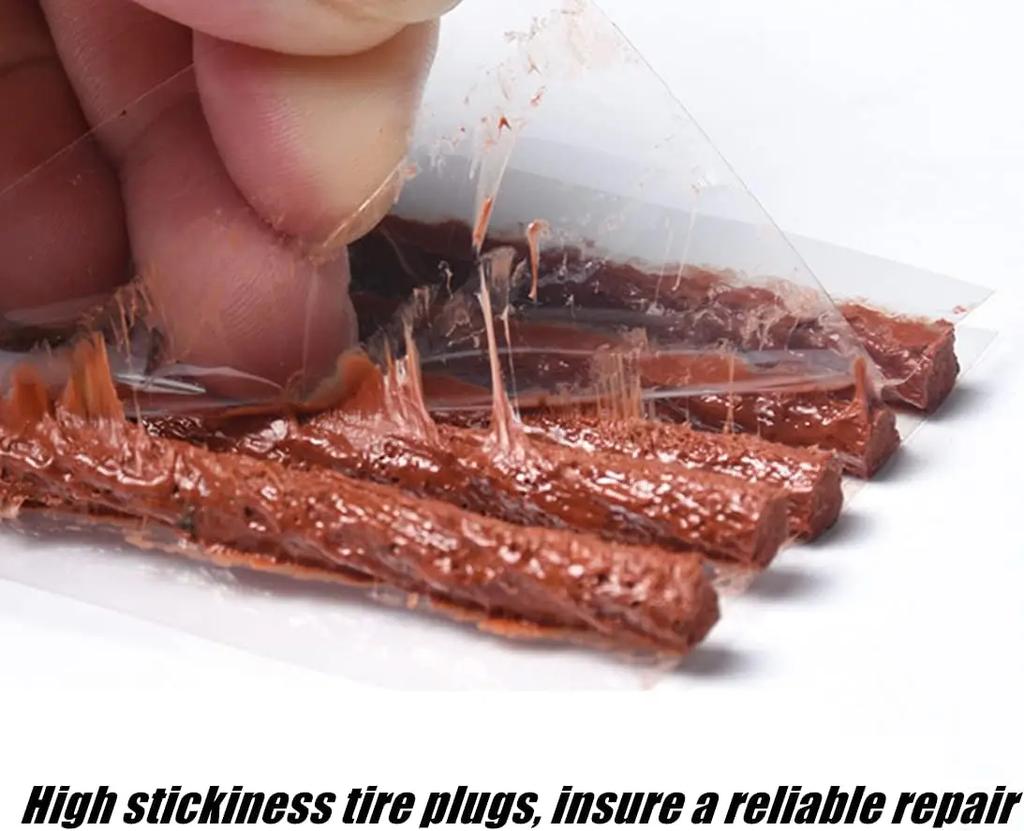 Car Tire Repair Tool Tire Repair Kit Studding Tool Set Auto Bike Tubeless Tire Tyre Puncture Plug Garage Tools with Rubber Strip