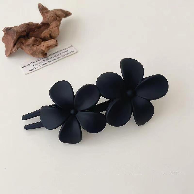 Elegant Matte Flower Updo Duckbill Hair Clip for Women