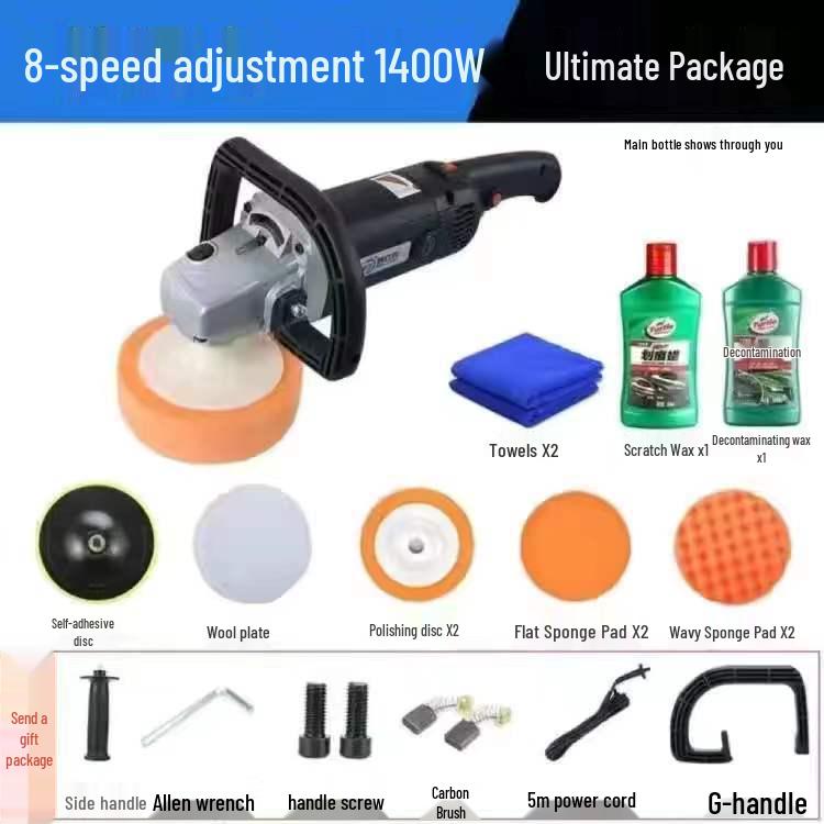 Electric Mini Car Polisher Waxing Tool for Scratch Repair and Household Use