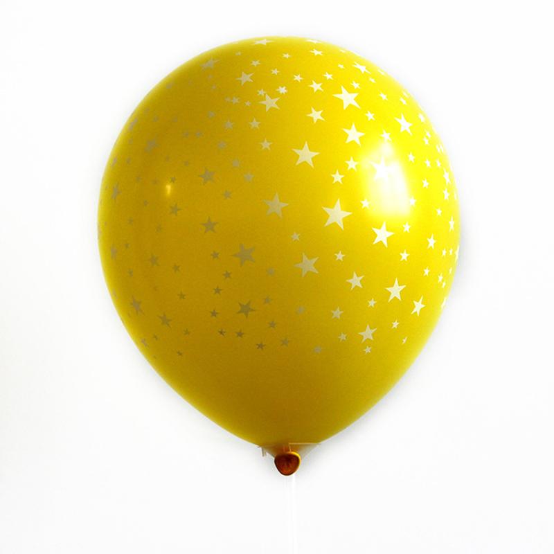 12inch 2.8g Star Printed Round Latex Balloon Wedding And Festival Party Birthday Party Store Decoration Scene Layout Balloon