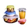 Six-piece Smiley Silicone Stretch Bowl Covers for Fresh-Keeping & Dustproof Sealing