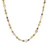 Maillard Heart Tiger Eye Pendant Necklace for Women - Titanium Steel Beaded Sweater Chain, Layered Clavicle Chain, Autumn/Winter Accessory.