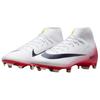Mercurial Superfly 10 FG Rubber Long Studs MG Rubber Short Studs Abrasion Resistant Soccer Shoes Unisex White Red HJ7311-600