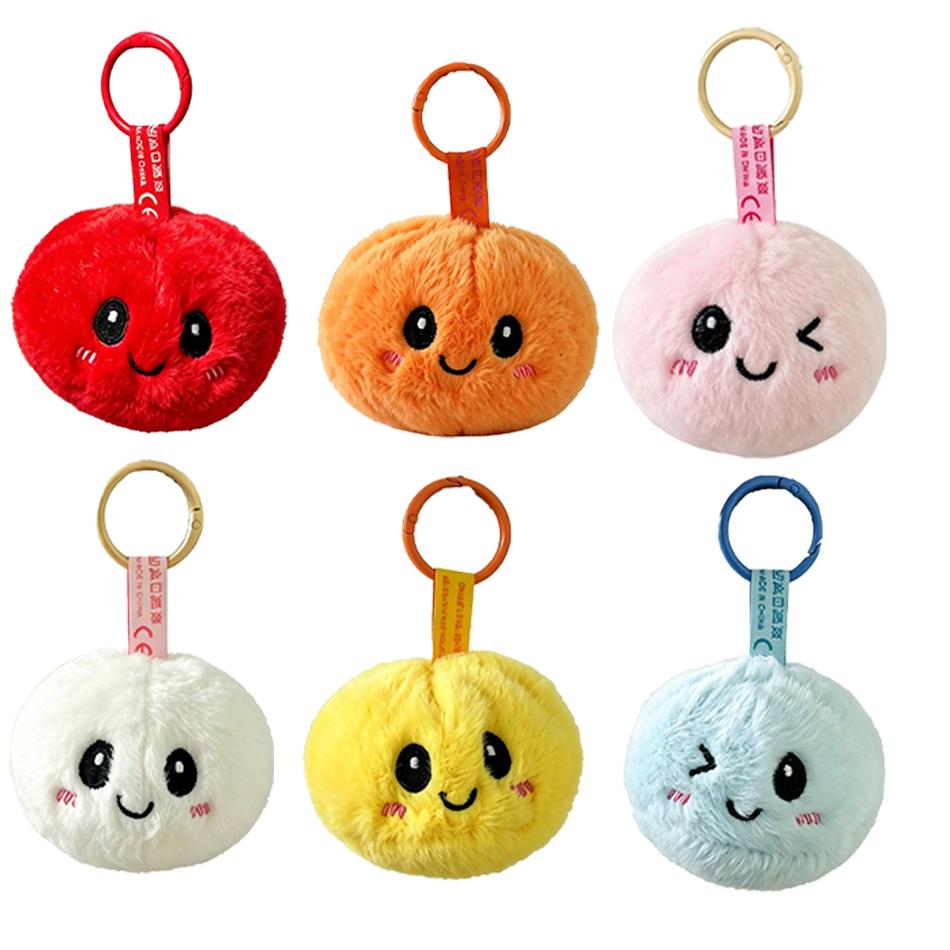 6 Style New Cute Steamed Bun Pendant Doll Bun Shaped Keychain Colourful Bag blind box Pendant Simple Daily Birthday Gift