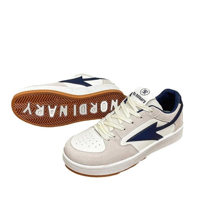 College style little white shoes women's spring new running women's shoes versatile lace-up round head board shoes