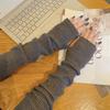 Fingerless Long Fingerless Gloves False Sleeves Knitted Gloves Fashion Long Wrist Gloves Girl Boys