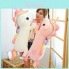 Adorable Rainbow Unicorn Stuffed Animal In Pink And White Perfect For Kids And Collectors