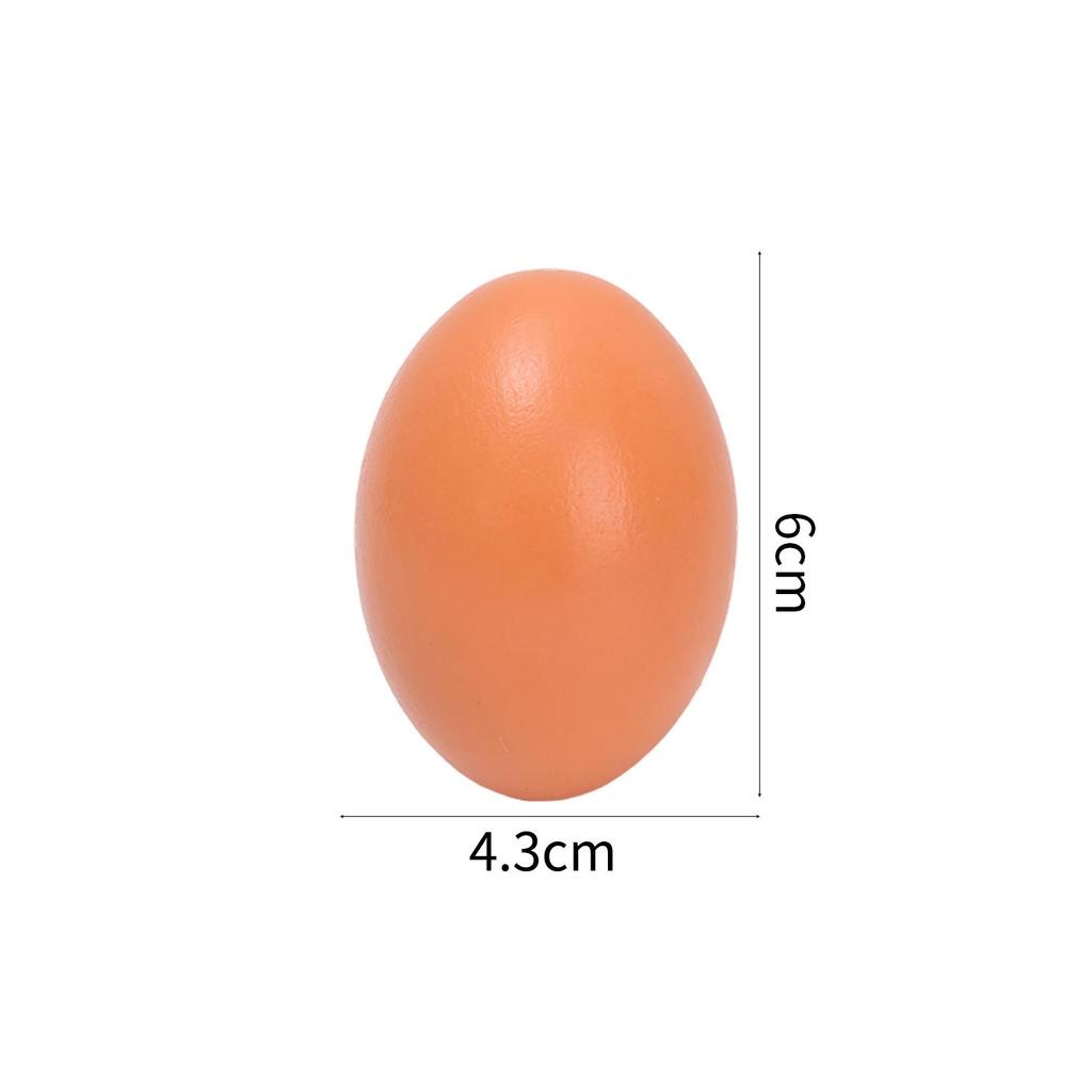 1/10x Wooden Simulation Egg DIY Creative Art Made Unfinished Painted Eggs Party Festival Decoration Children Educational Toys