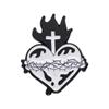 Spille Smaltate Croce di Gesù Personalizzate Corona di Spine Brooches Cristiani Distintivi da Giacca Gioielli Gotici Regalo per Amici