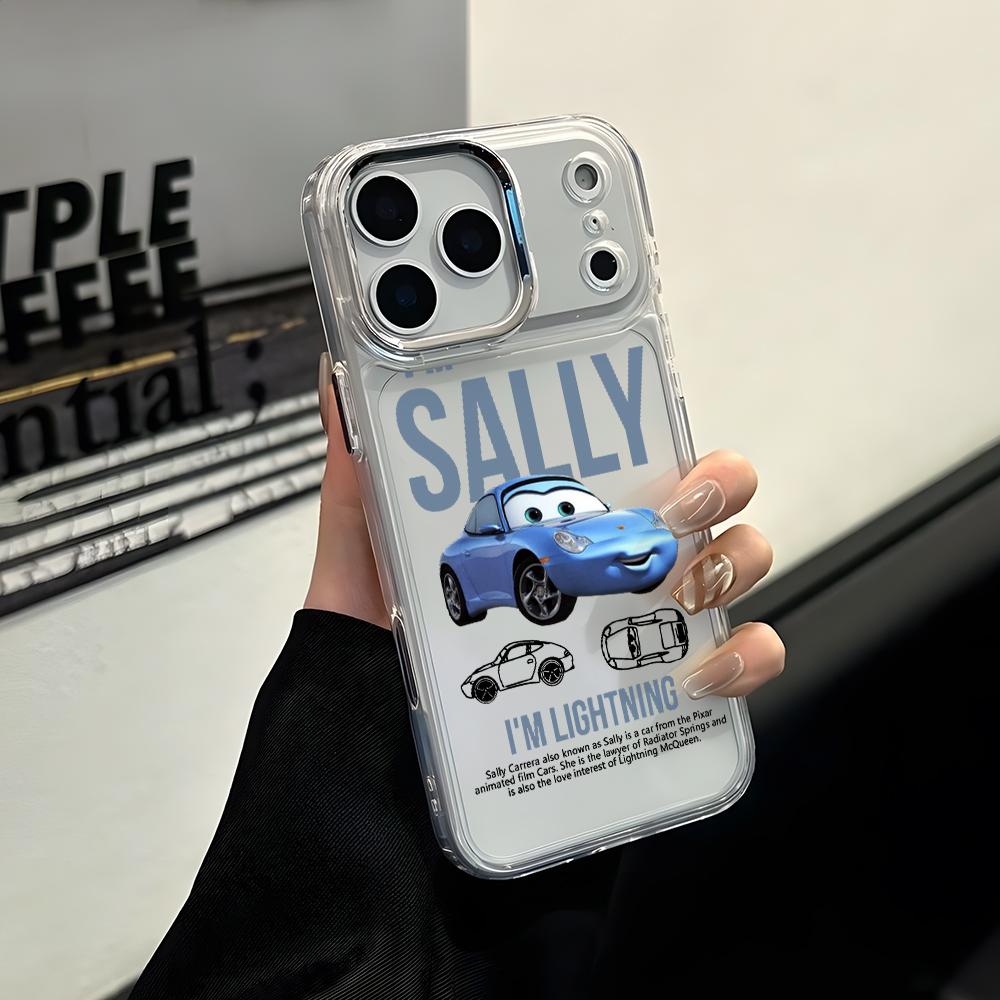 Cartoon Cars McQueens Sallys Phone Case for Apple iPhone 17 Air 16 16e 15 14 13 12 11 Pro Max X Xs XR 8 Plus Luxury Clear Cover