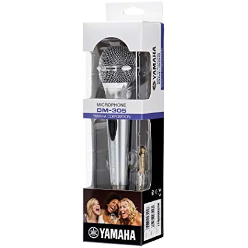 Yamaha (YAMAHA) Dynamic Microphone DM-305 Super Cardioid XLR Female to Phone with 5m Cable