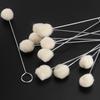 20pcs Wool Daubers Leather Dye Tool with Metal Handle, Leathercraft Dye Applicator Brush, DIY Leather Craft Glue Spreading Tools