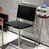 Design Living Room Chairs Metal Backrest Chair Nordic Modern Dining Chairs Minimalism Ergonomic Relaxing Chair Home Furniture