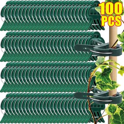 Plant Fixed Clips Reusable Garden Greenhouse Bracket Seedling Stem Support Fastener Garden Climbing Vines Vegetables Fixed Tool