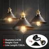 Nordycka Lampa Wisząca Vintage Loft Oprawy Oświetleniowe Retro Przemysłowa Lampa Żarówka Edisona do Jadalni Kuchni 110V-265V
