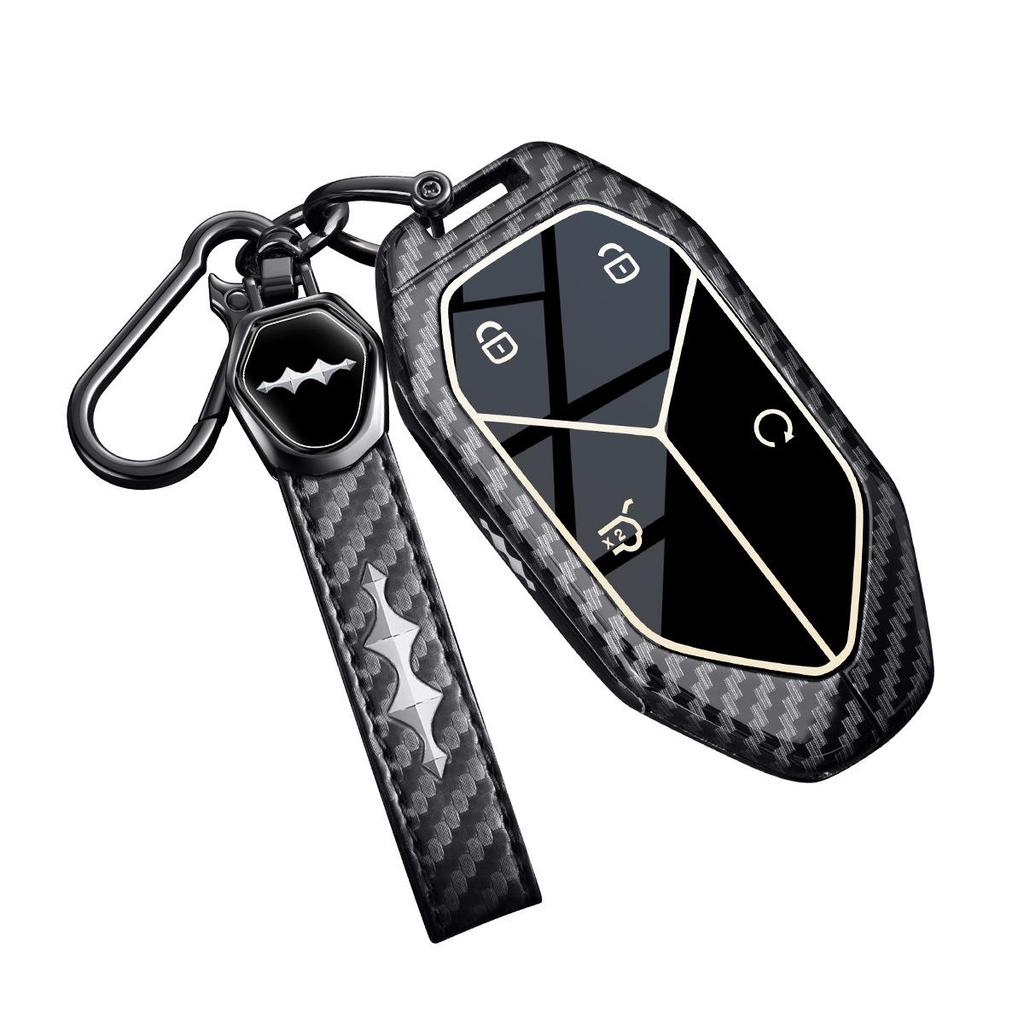 Equation Leopard 8/5 Key Case: Premium Metal Carbon Fiber Full-Coverage Shell for Models 25/26