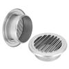 Ventilation Pipe Cover Flat Grille Duct Vent Hood 304 Stainless Steel 125mm Diameter Windproof Insectproof