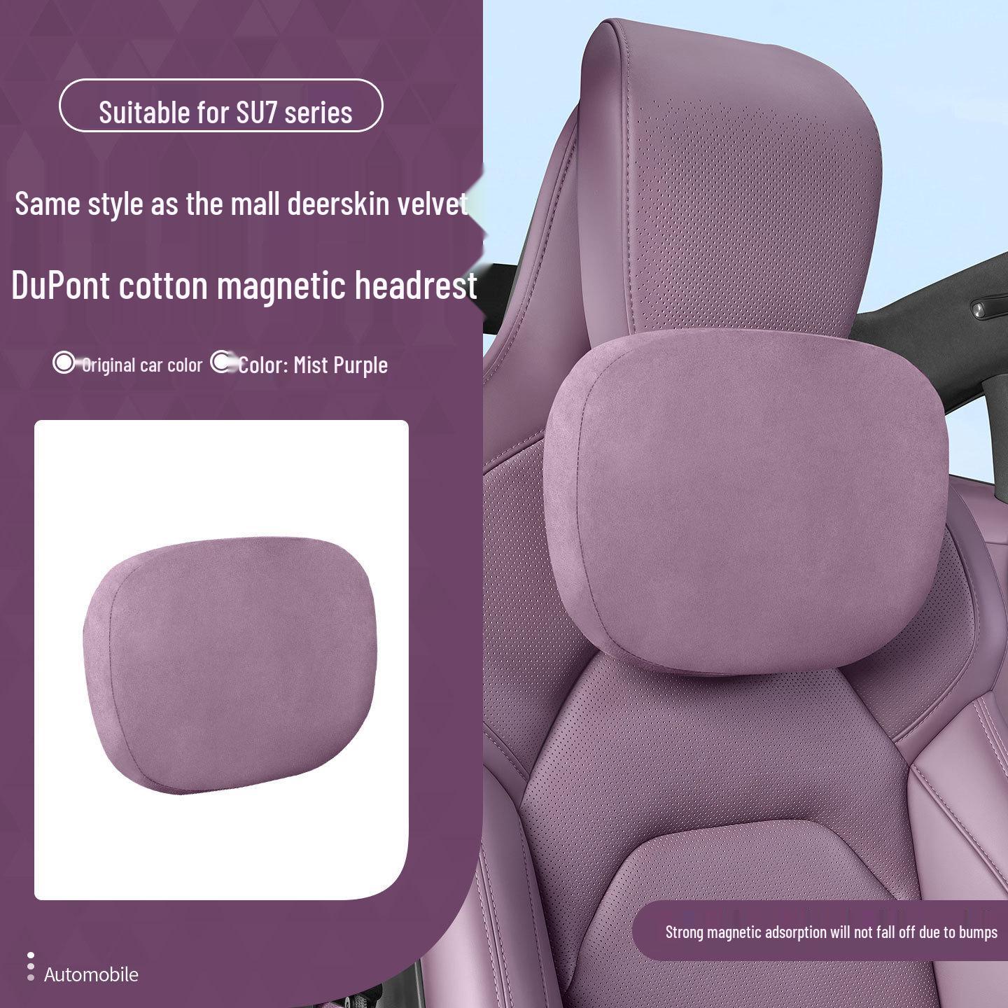 Xiaomi SU7/YU7 Magnetic Headrest & Lumbar Memory Foam Car Pillow