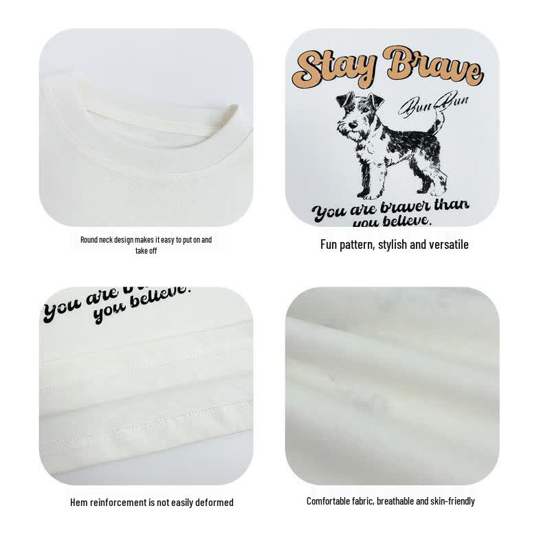 Boys' Summer Cotton Blend Short-Sleeve T-Shirt
